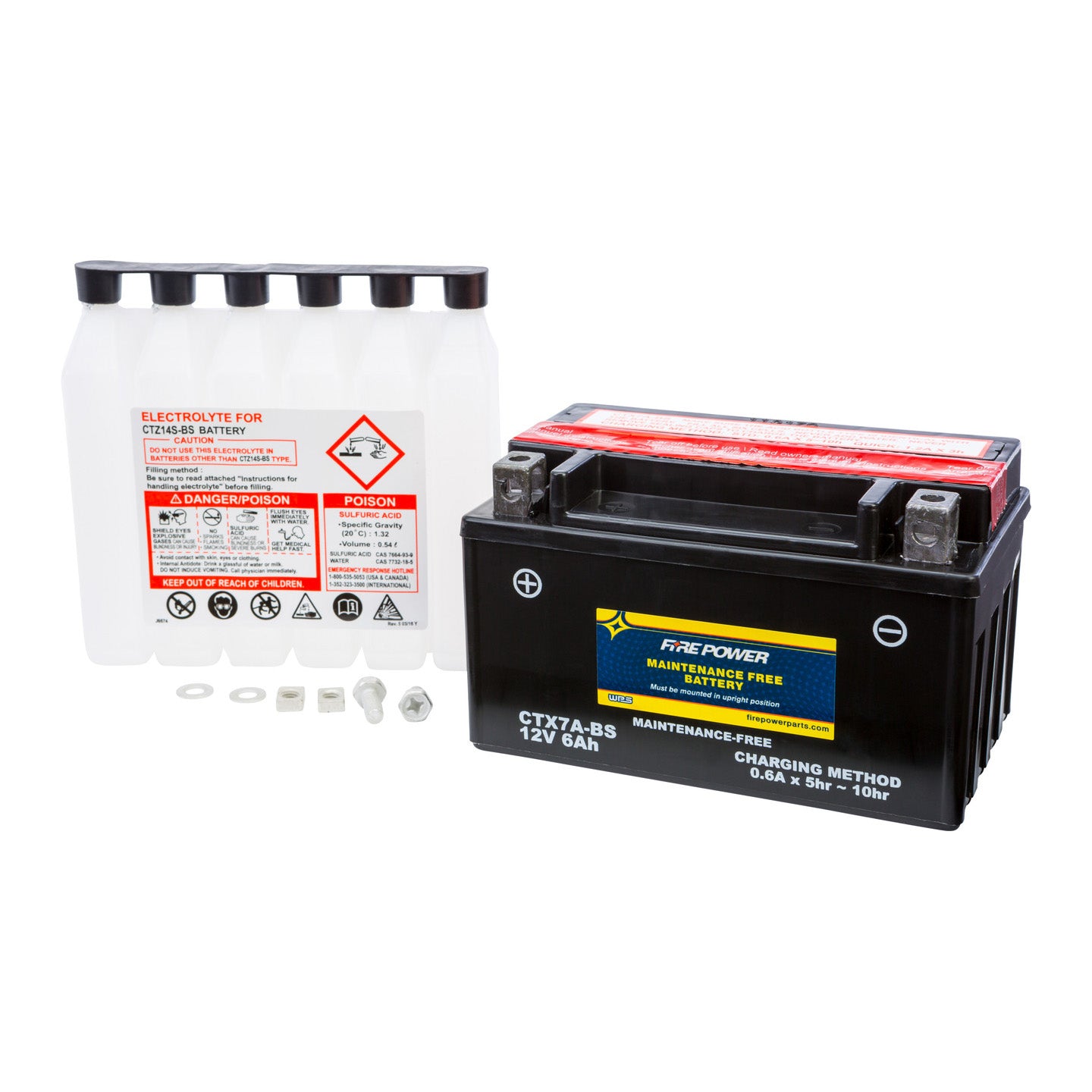 Fire Power Maintenance Free Sealed Battery CTX7A-BS