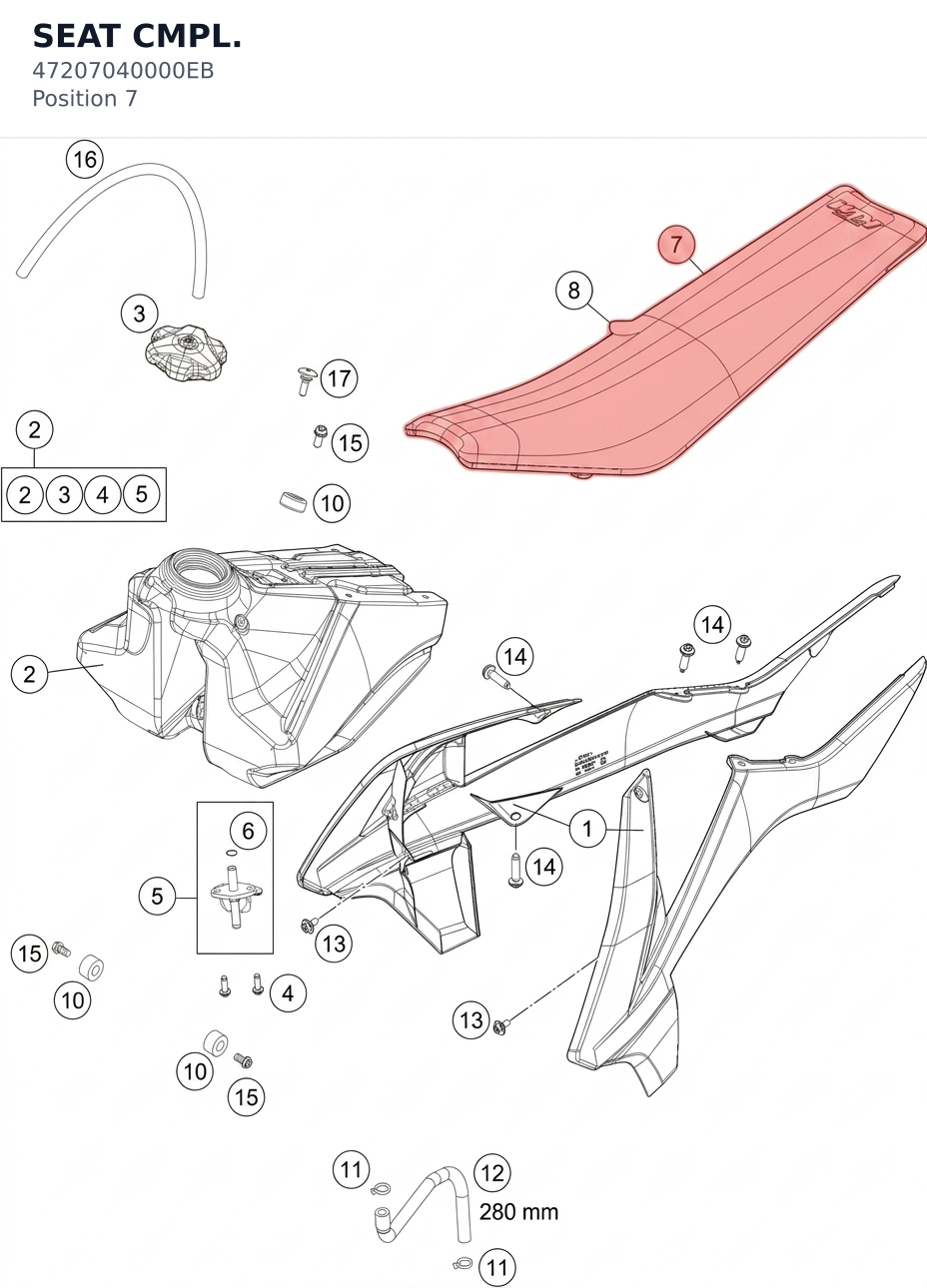 Diagram preview: SEAT CMPL. (47207040000EB)