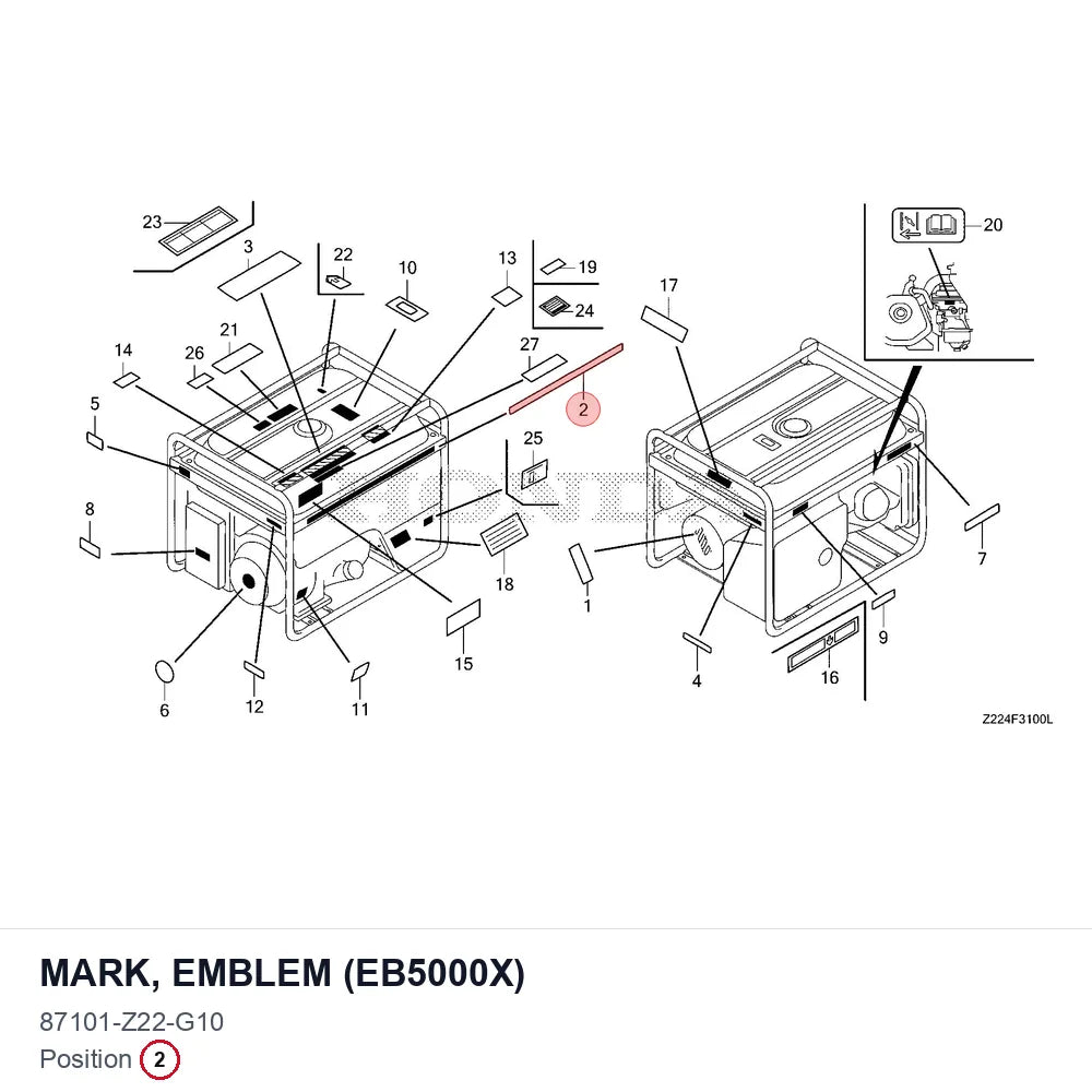 MARK, EMBLEM (EB5000X)