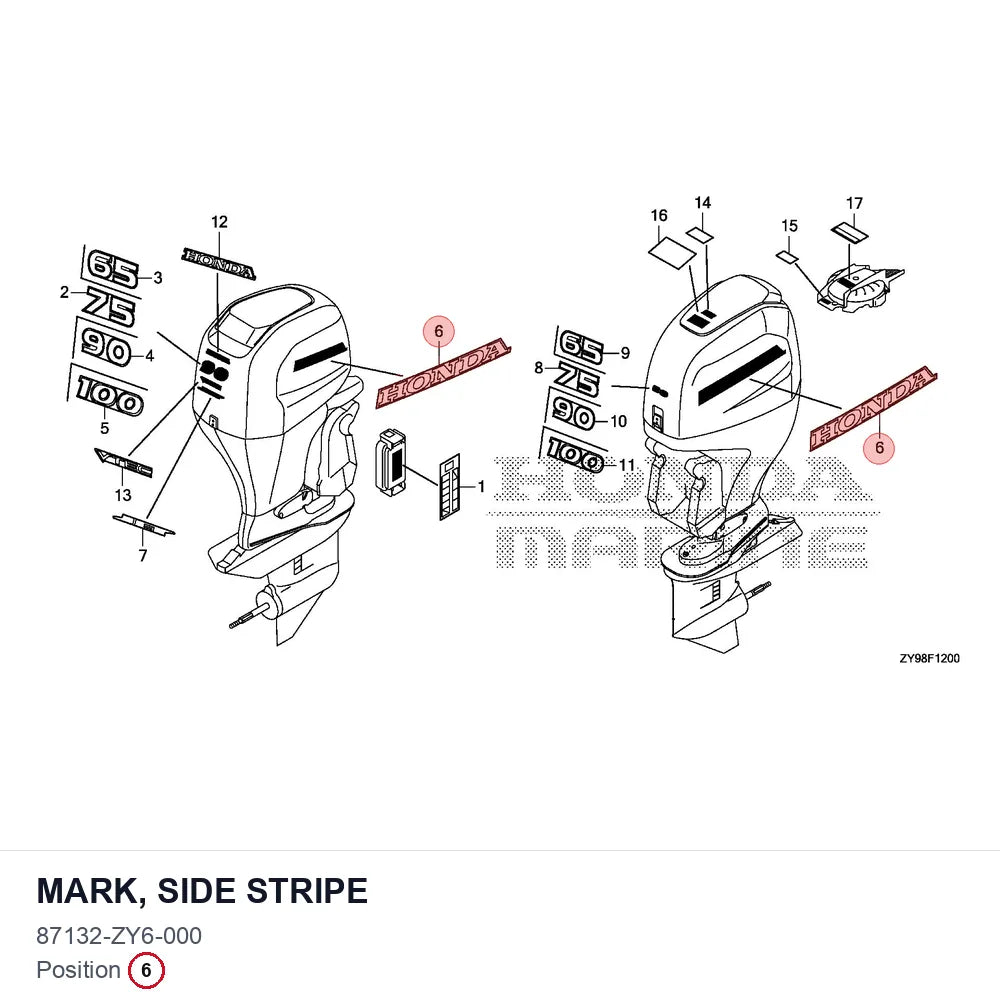 MARK, SIDE STRIPE