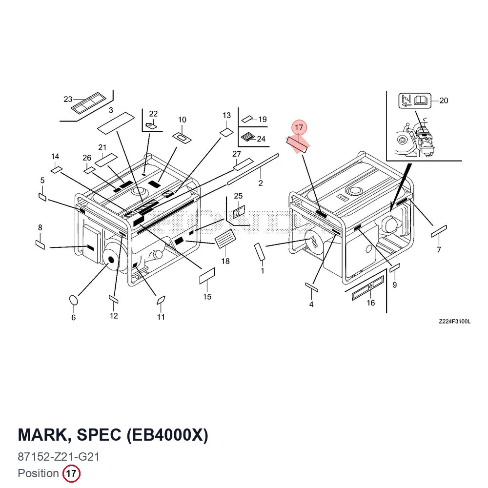 MARK, SPEC (EB4000X)