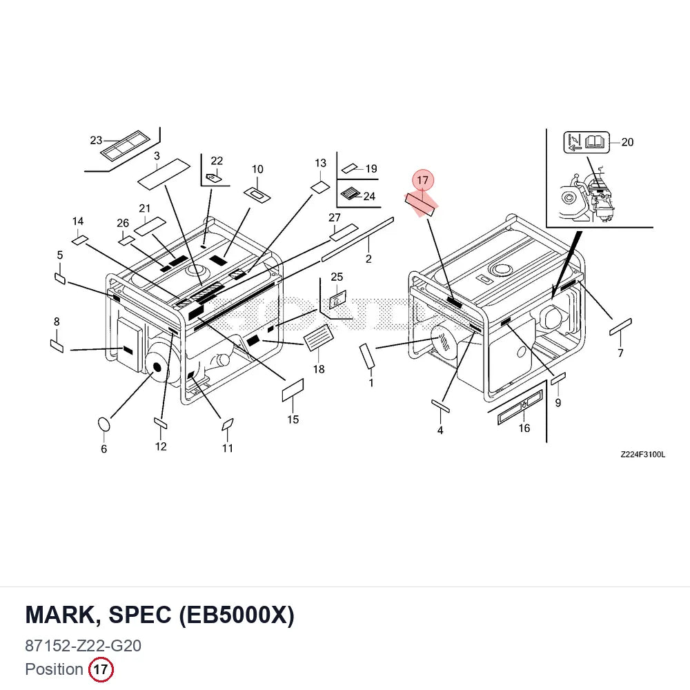 MARK, SPEC (EB5000X)