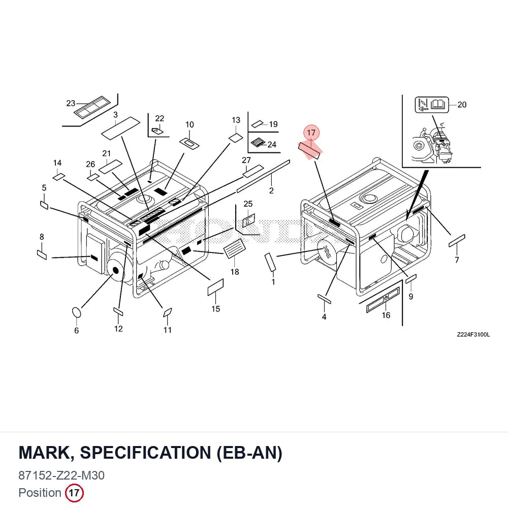 MARK, SPECIFICATION (EB-AN)