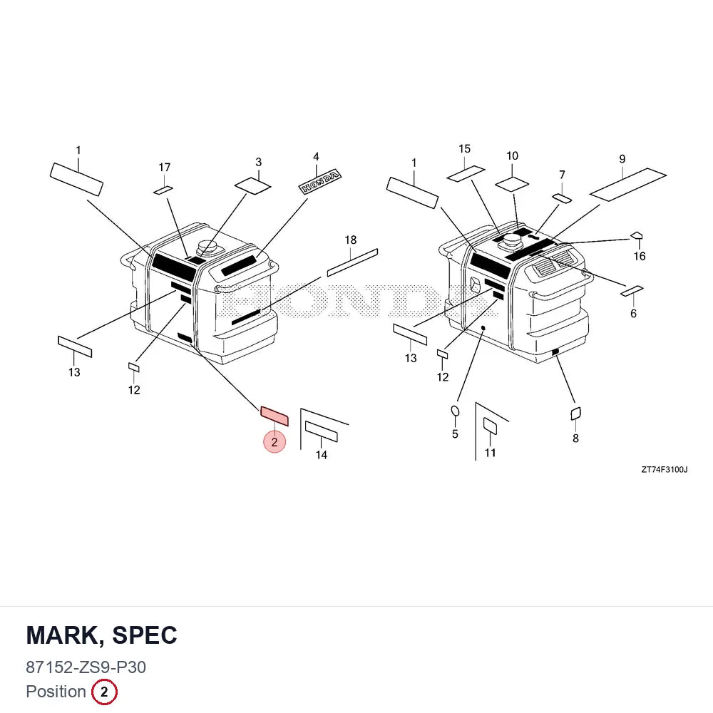 MARK, SPEC