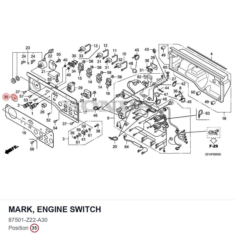 MARK, ENGINE SWITCH