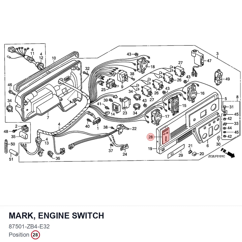 MARK, ENGINE SWITCH