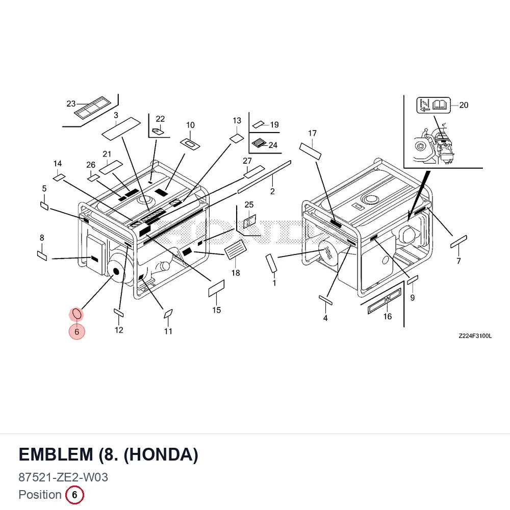 EMBLEM (8. (HONDA)