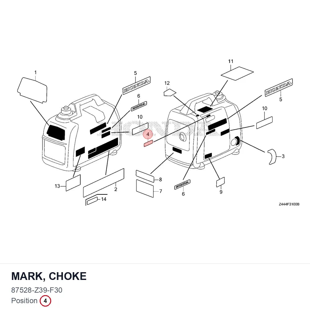 MARK, CHOKE