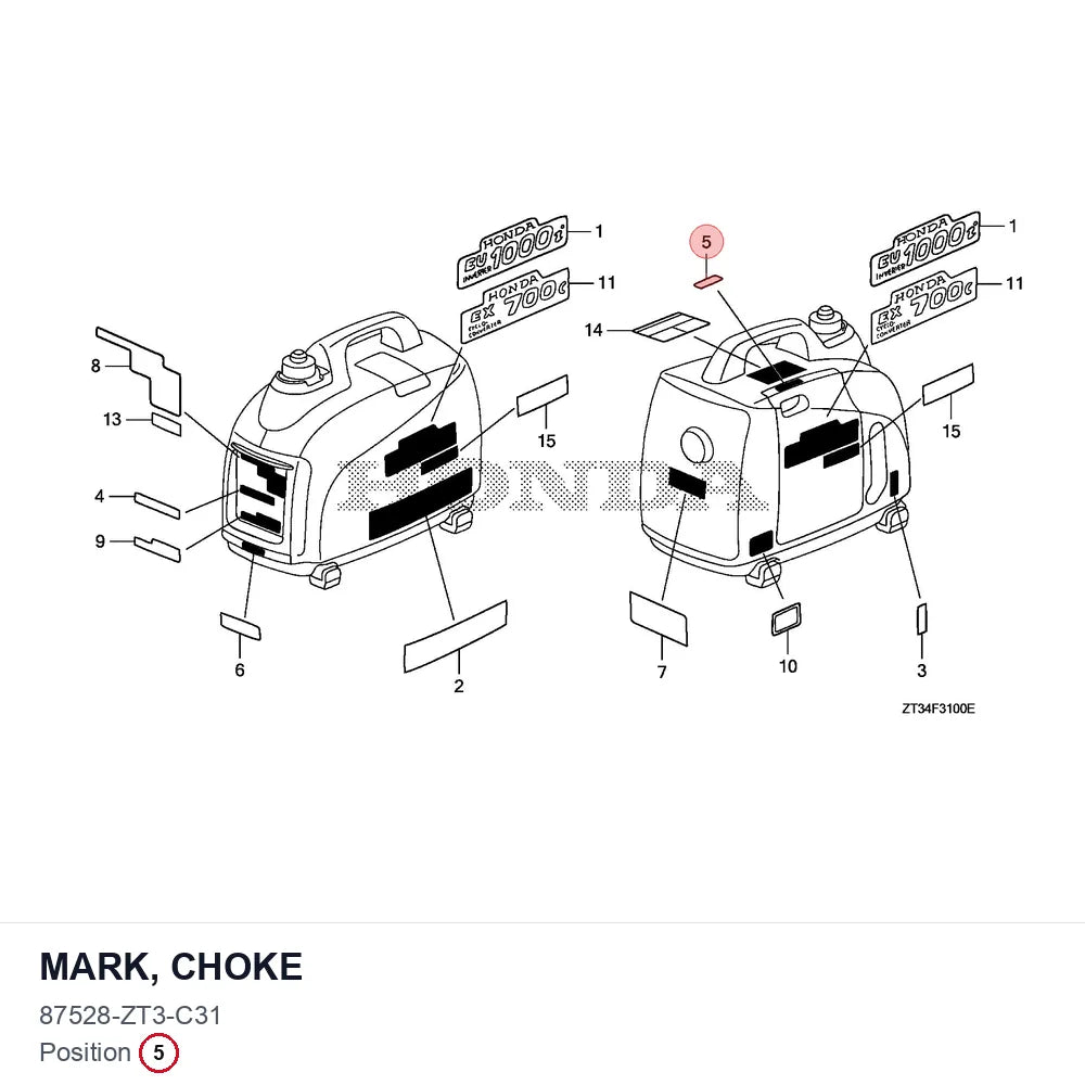 MARK, CHOKE