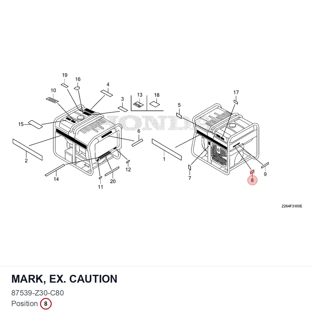 MARK, EX. CAUTION