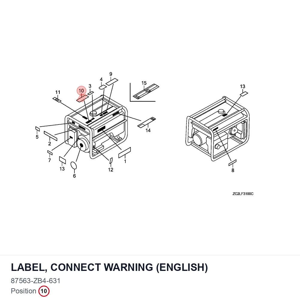 LABEL, CONNECT WARNING (ENGLISH)