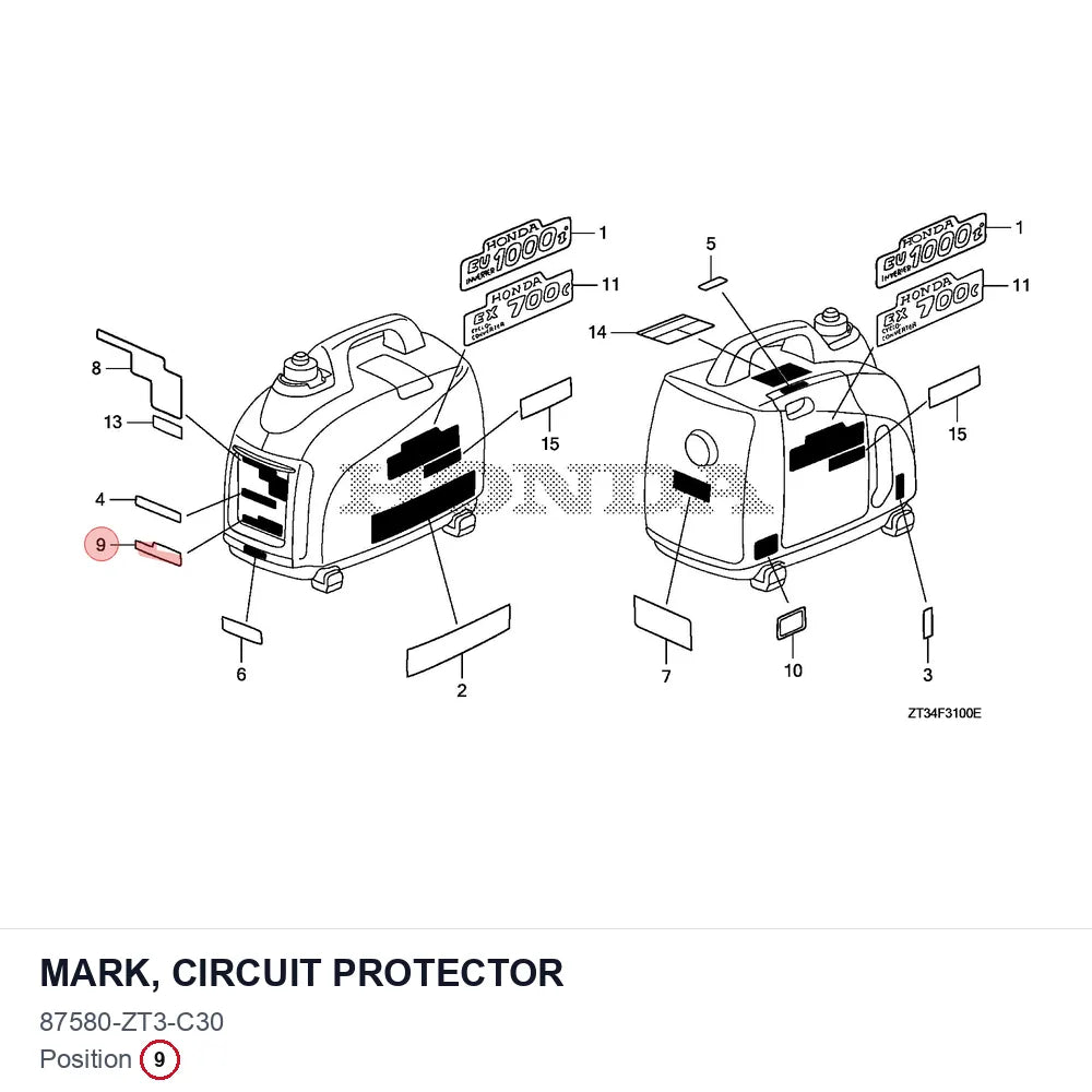 MARK, CIRCUIT PROTECTOR