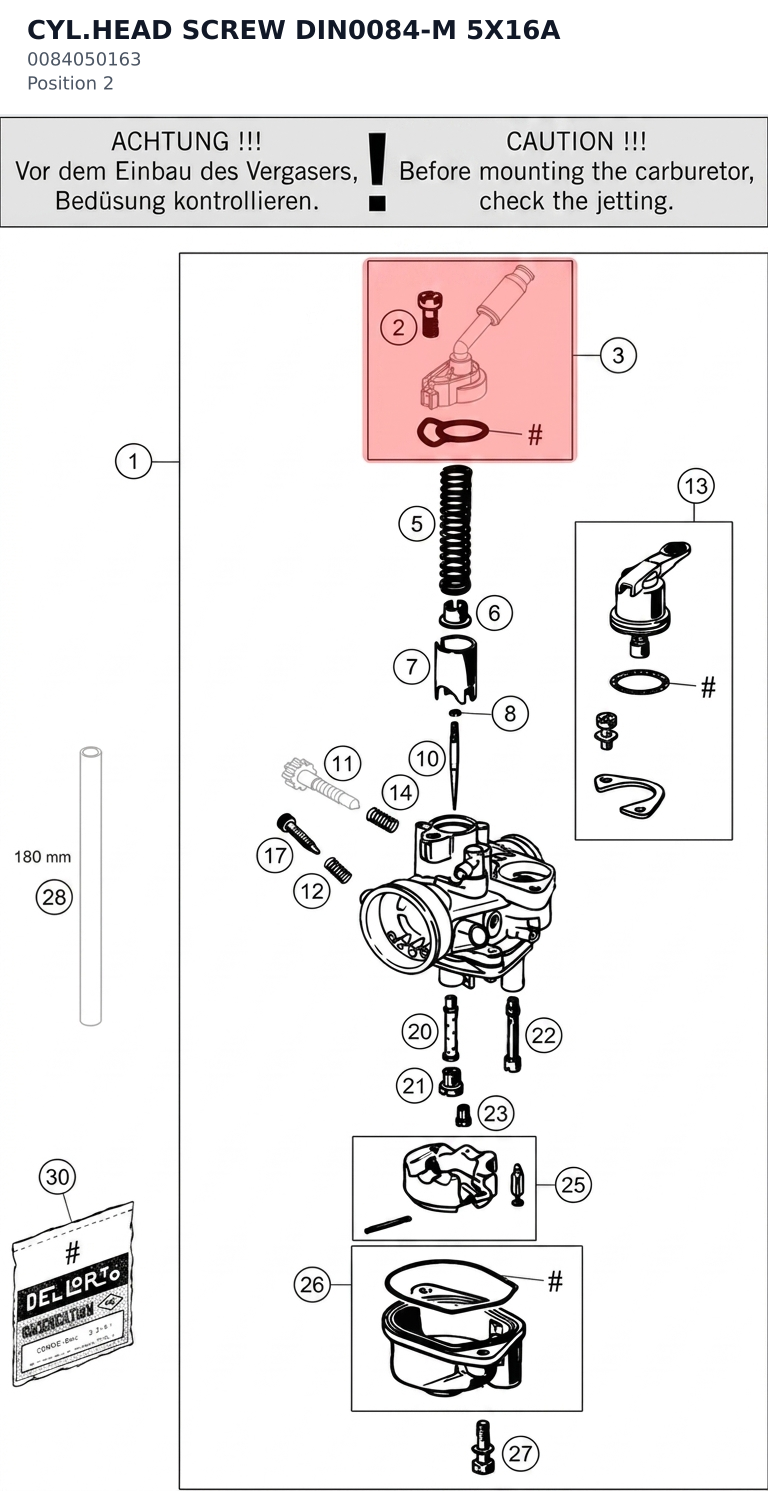Diagram preview: CYL.HEAD SCREW DIN0084-M 5X16A (0084050163)
