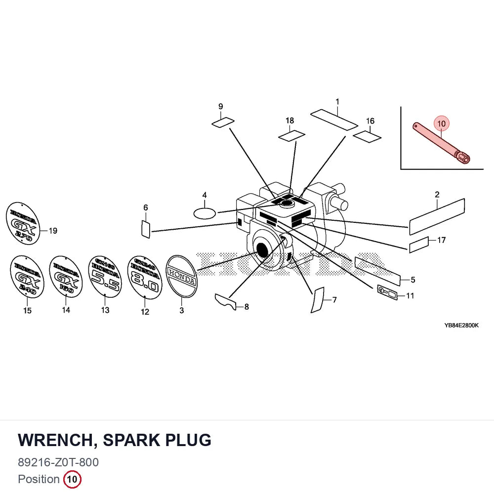 WRENCH, SPARK PLUG