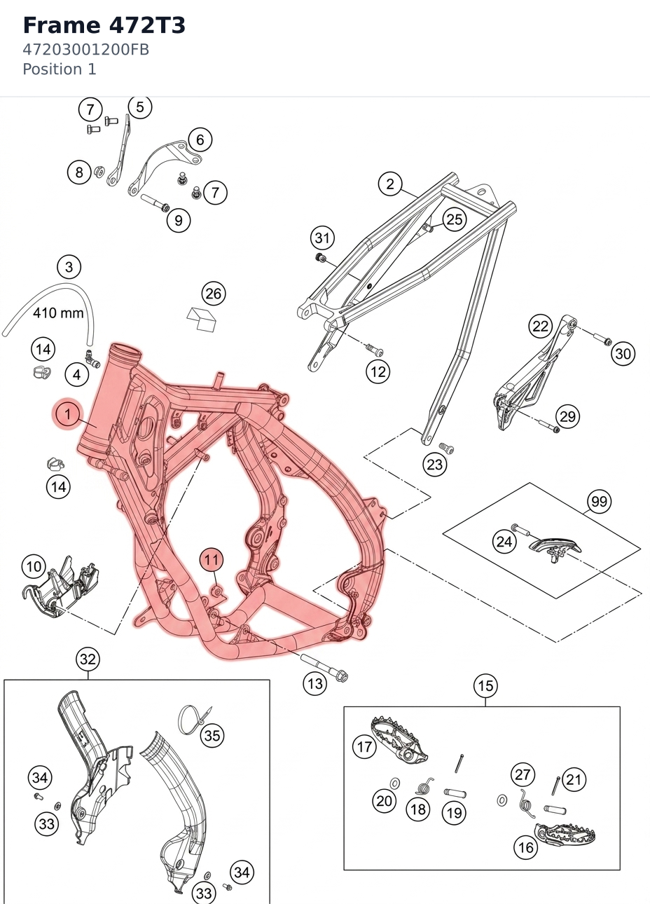 Diagram preview: Frame 472T3 (47203001200FB)