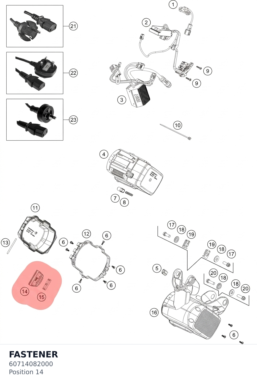 Diagram preview: FASTENER (60714082000)