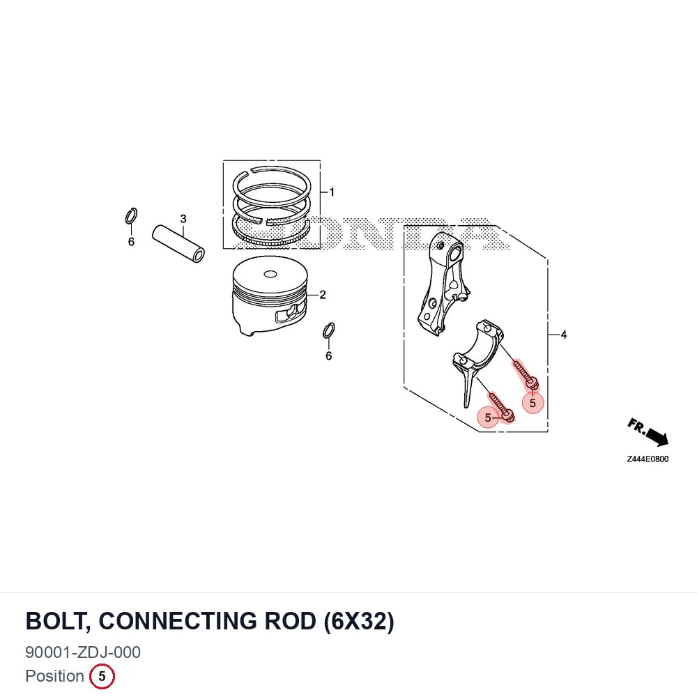 BOLT, CONNECTING ROD (6X32)