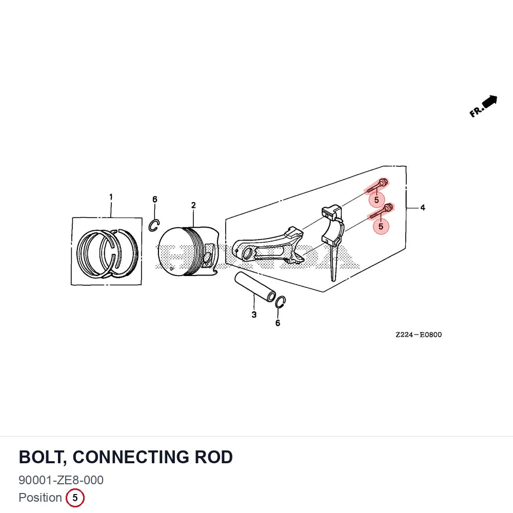 BOLT, CONNECTING ROD