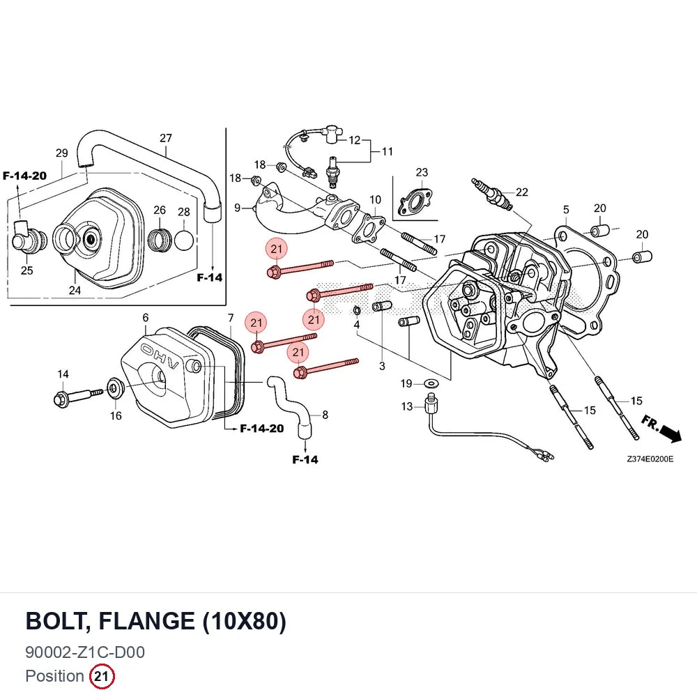 BOLT, FLANGE (10X80)