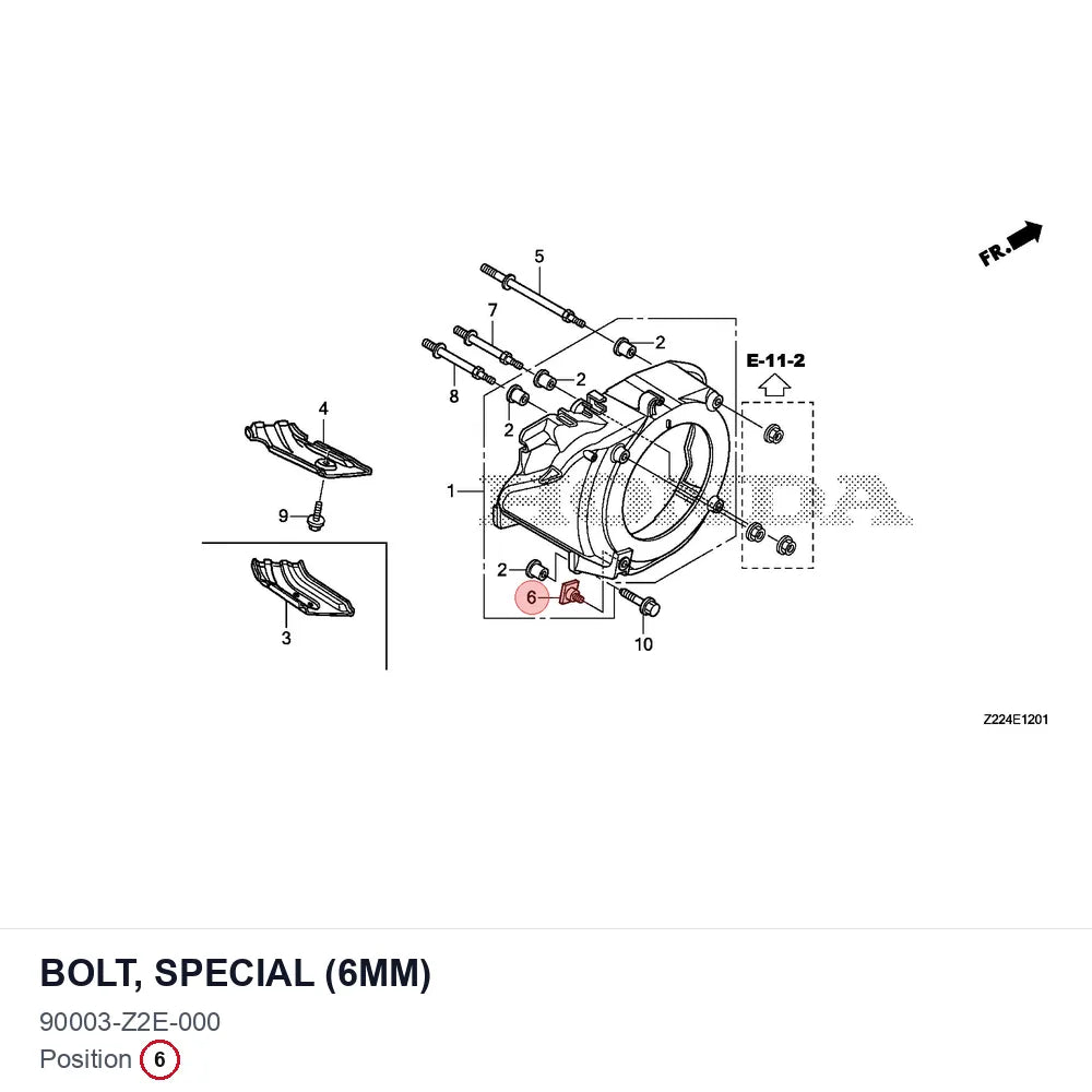 BOLT, SPECIAL (6MM)