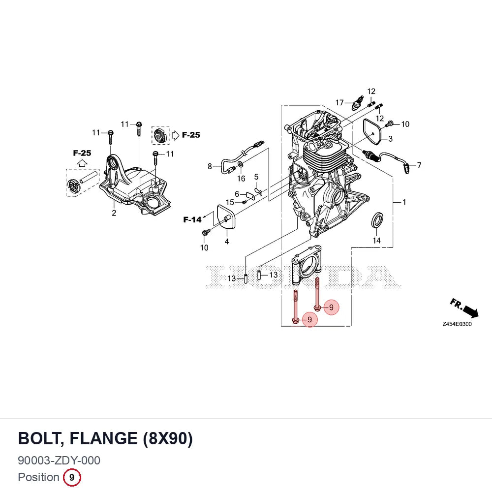 BOLT, FLANGE (8X90)
