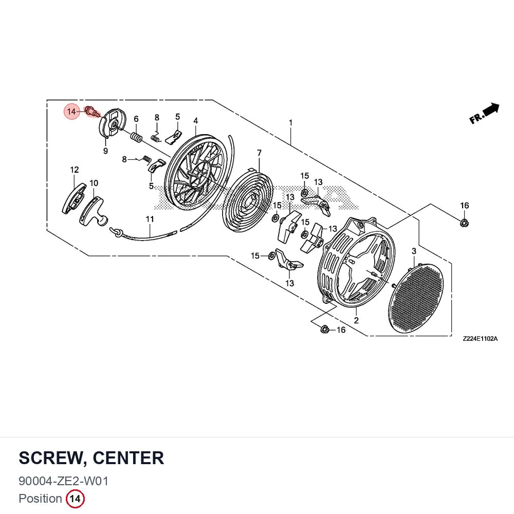 SCREW, CENTER