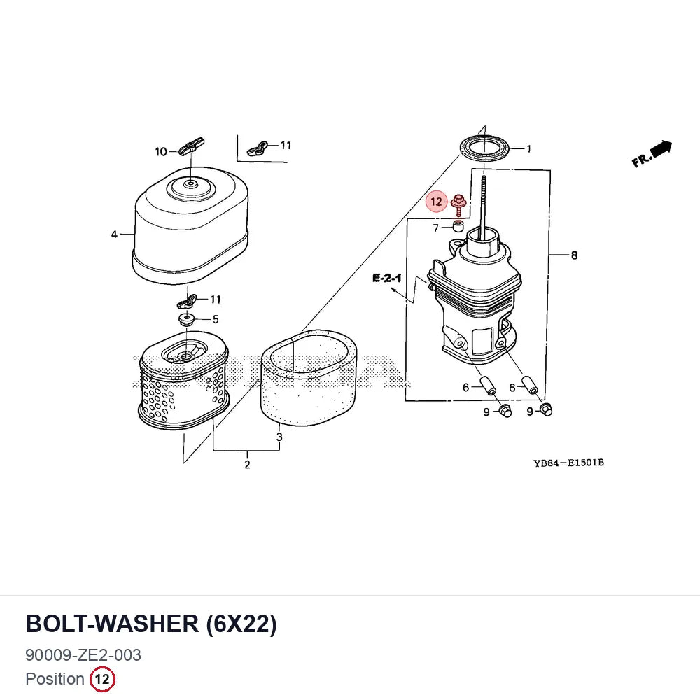 BOLT-WASHER (6X22)