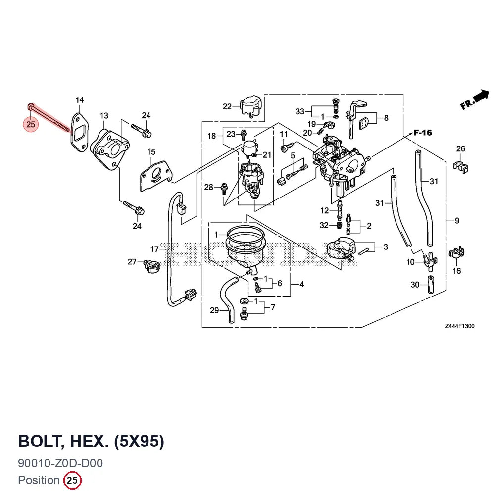 BOLT, HEX. (5X95)