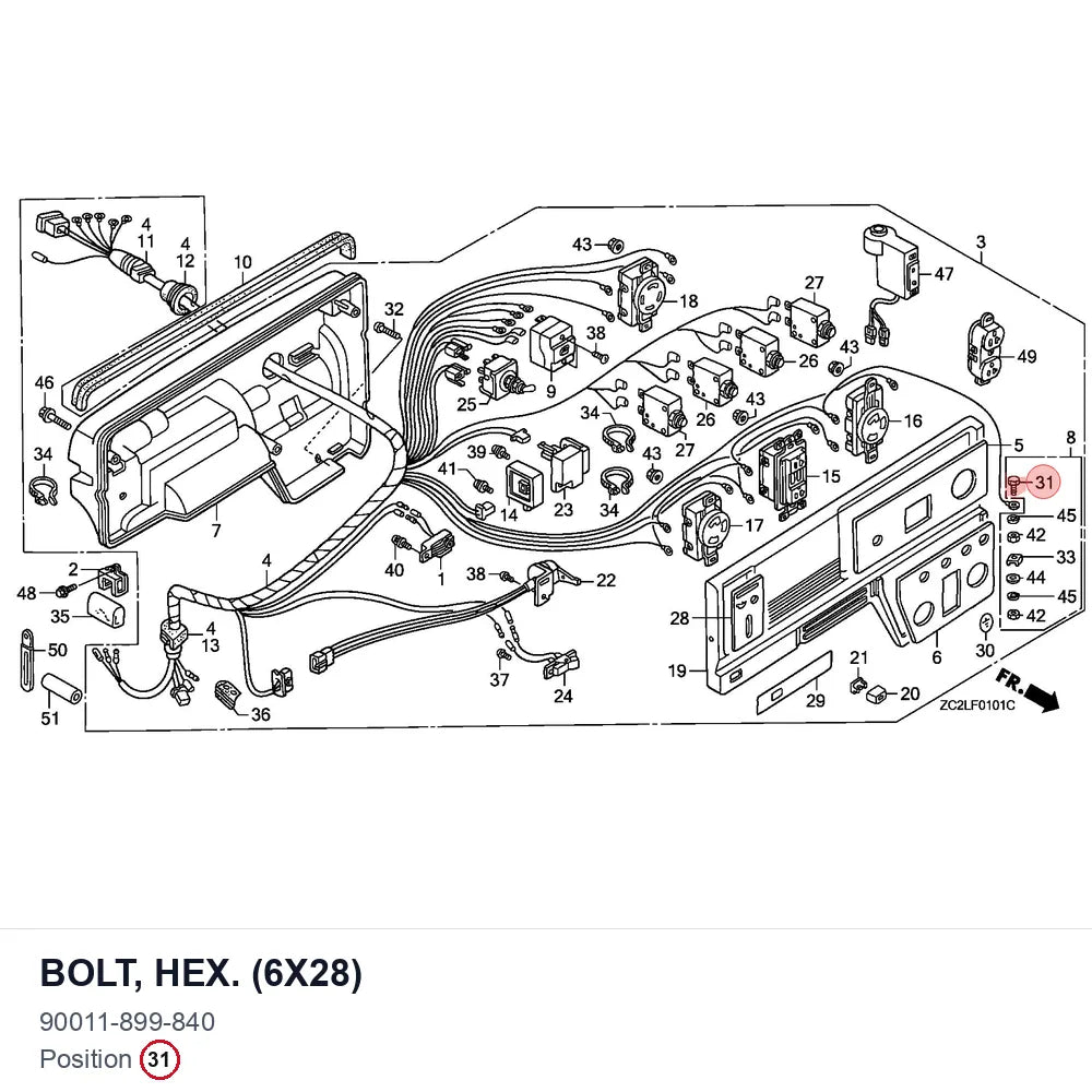 BOLT, HEX. (6X28)