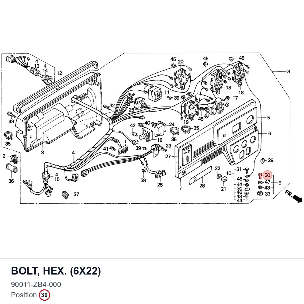 BOLT, HEX. (6X22)