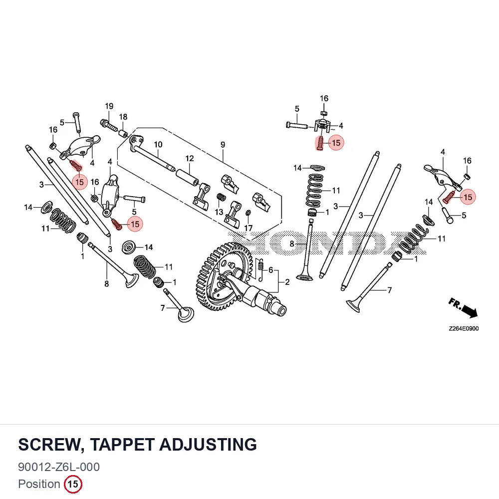 SCREW, TAPPET ADJUSTING