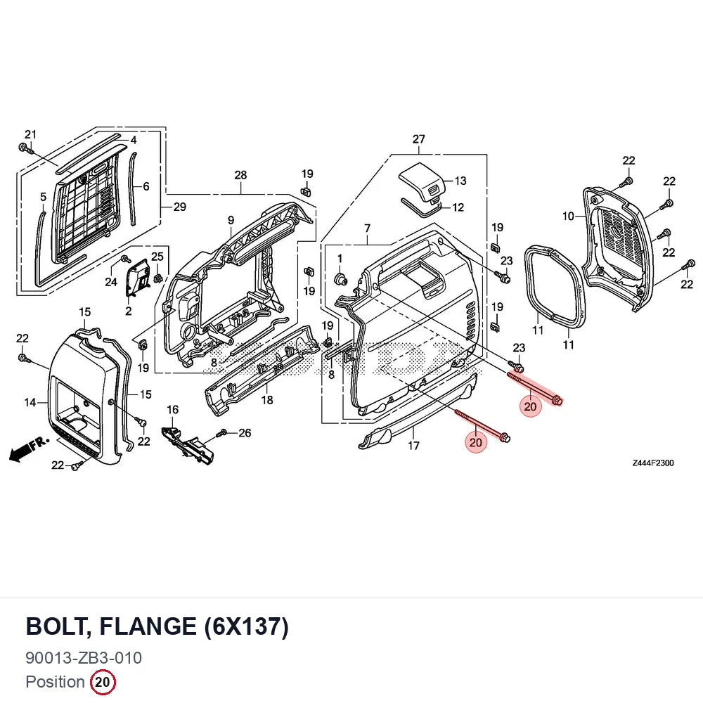 BOLT, FLANGE (6X137)