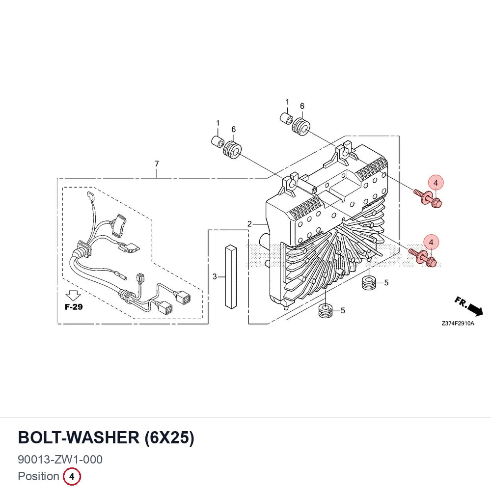BOLT-WASHER (6X25)