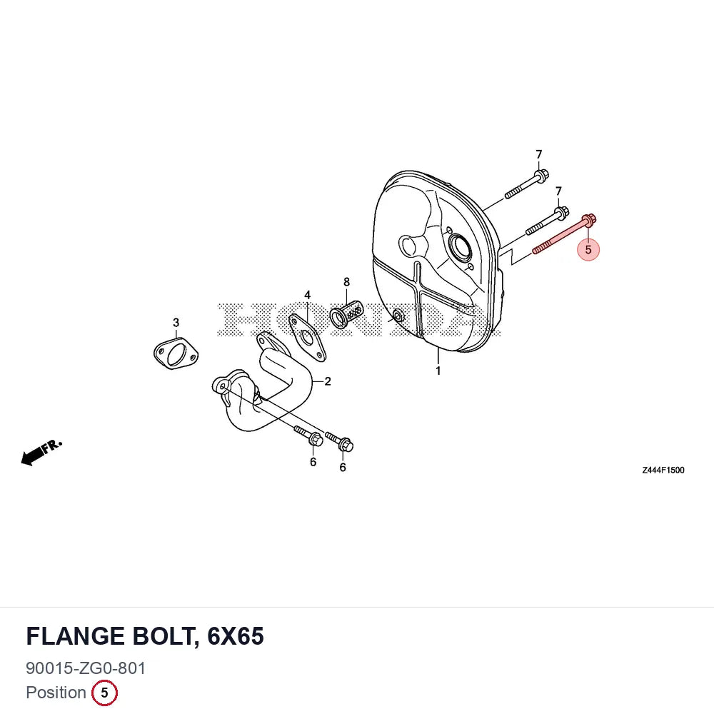 Flange bolt, 6x65