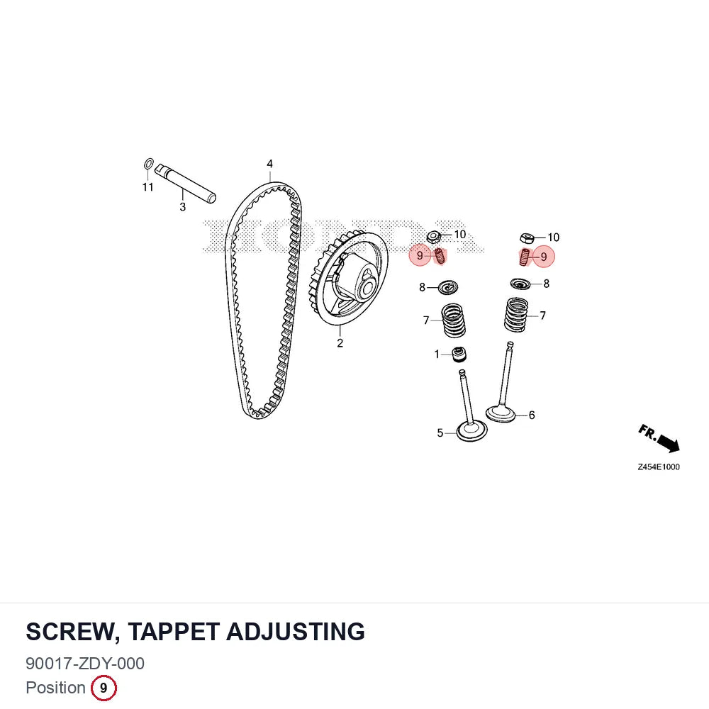 SCREW, TAPPET ADJUSTING