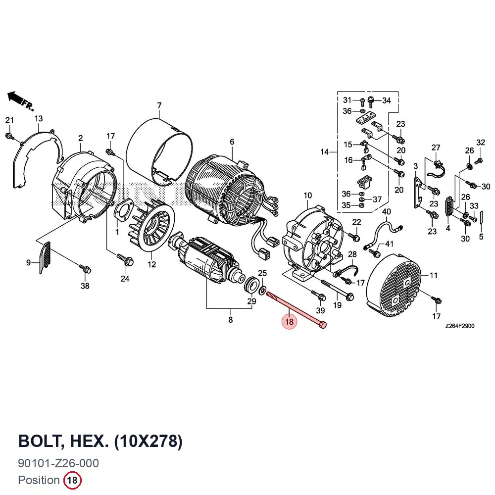 BOLT, HEX. (10X278)