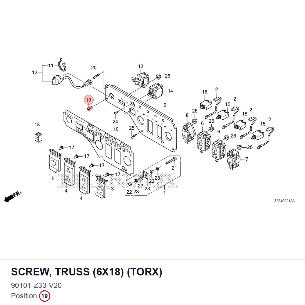 SCREW, TRUSS (6X18) (TORX)
