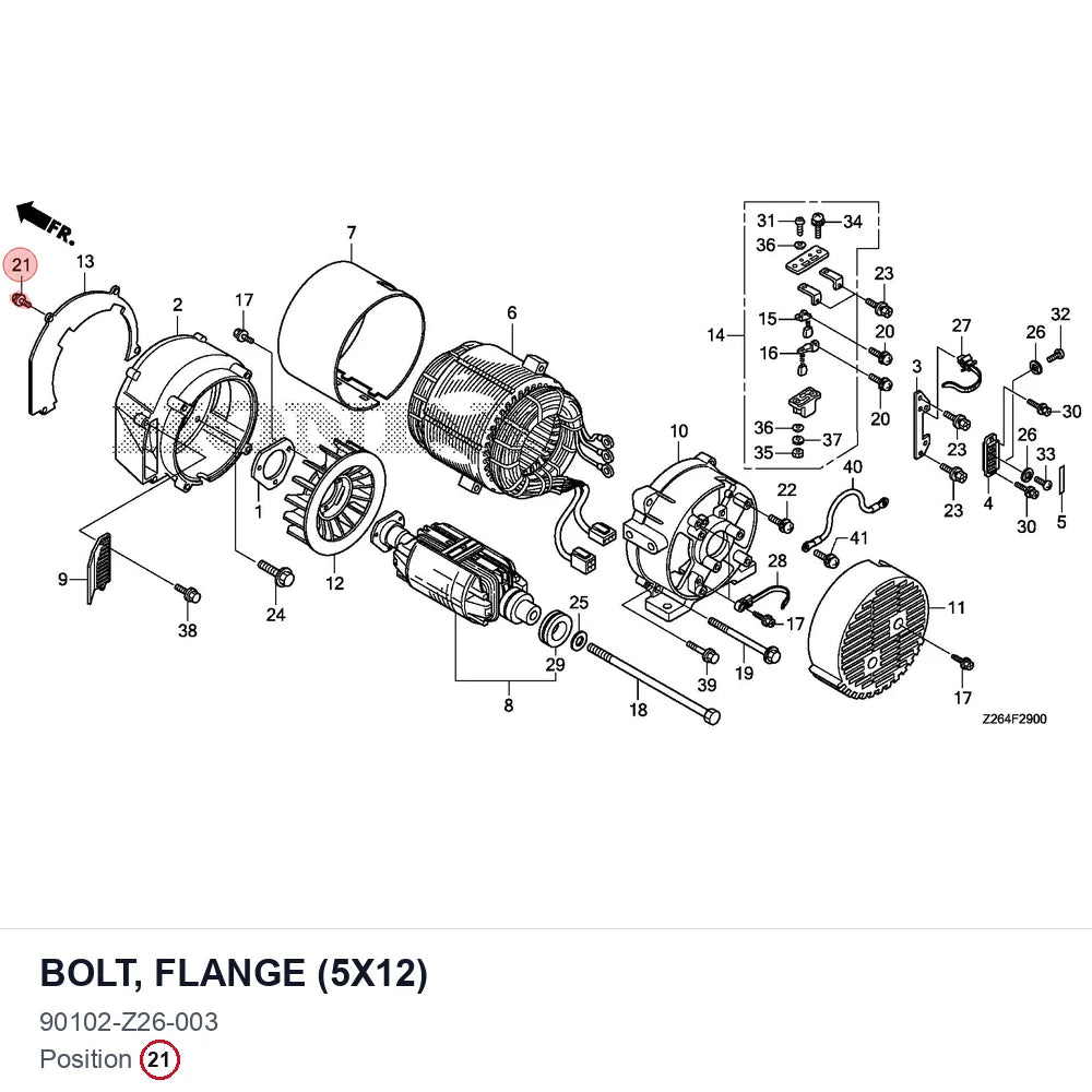BOLT, FLANGE (5X12)