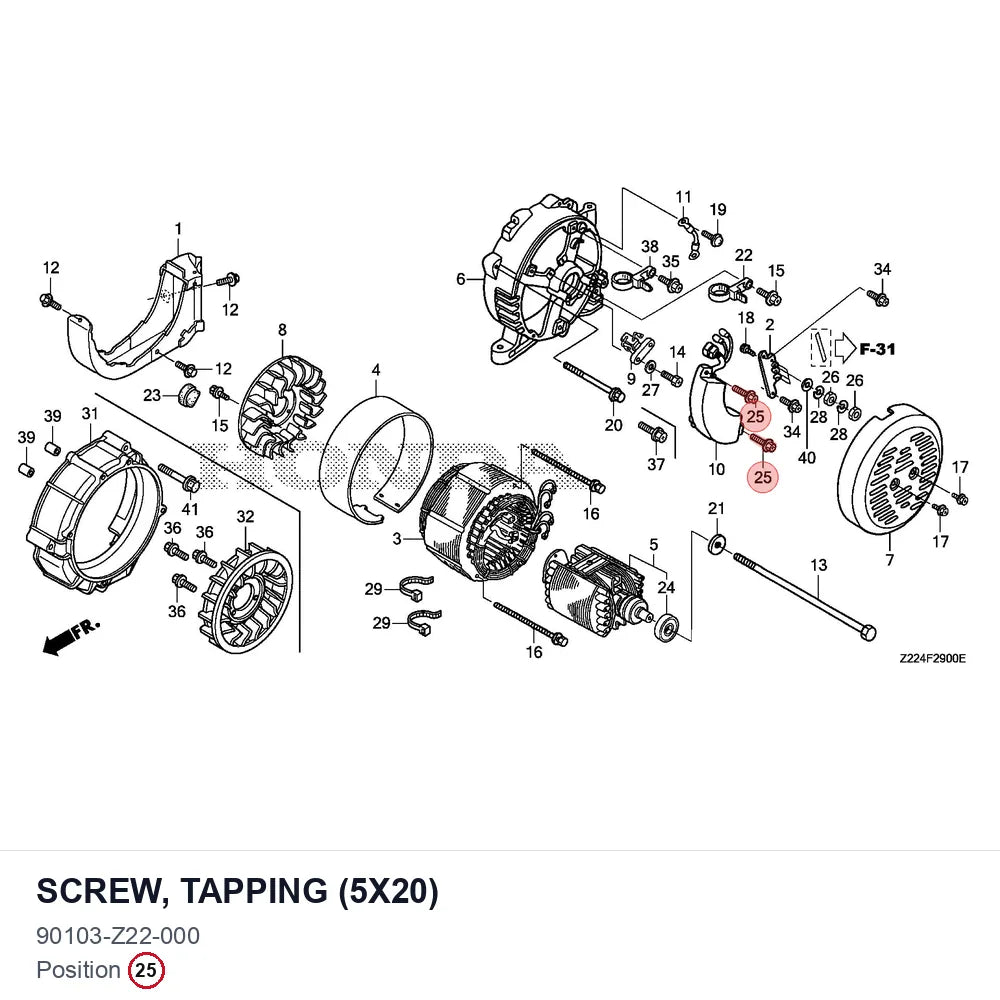 SCREW, TAPPING (5X20)