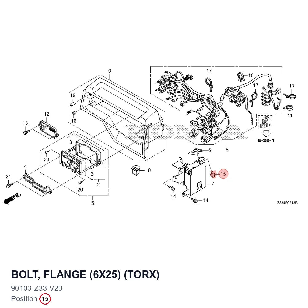 BOLT, FLANGE (6X25) (TORX)