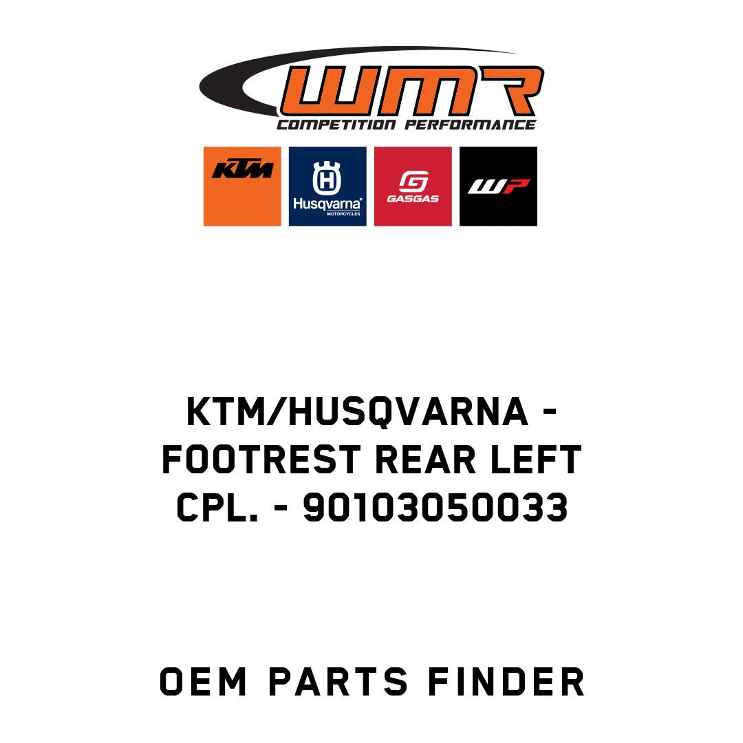 footrest rear left cpl.