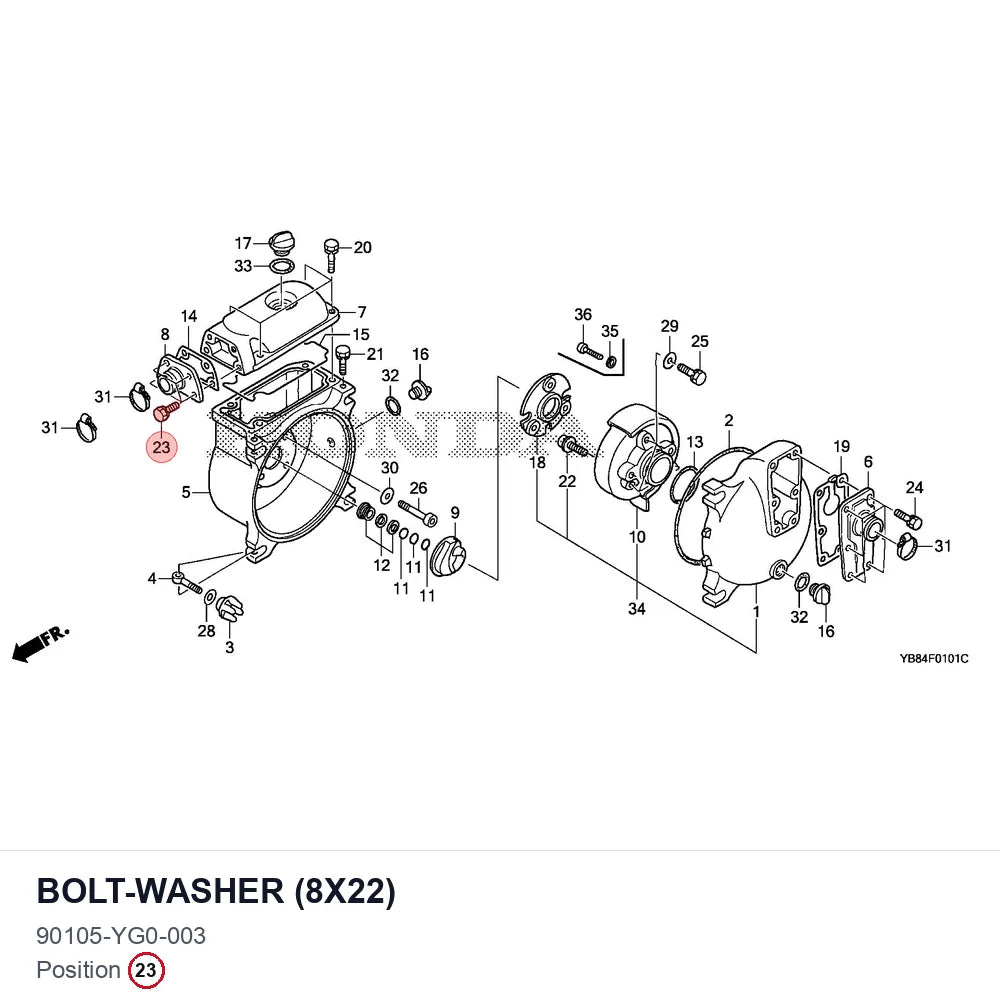 BOLT-WASHER (8X22)