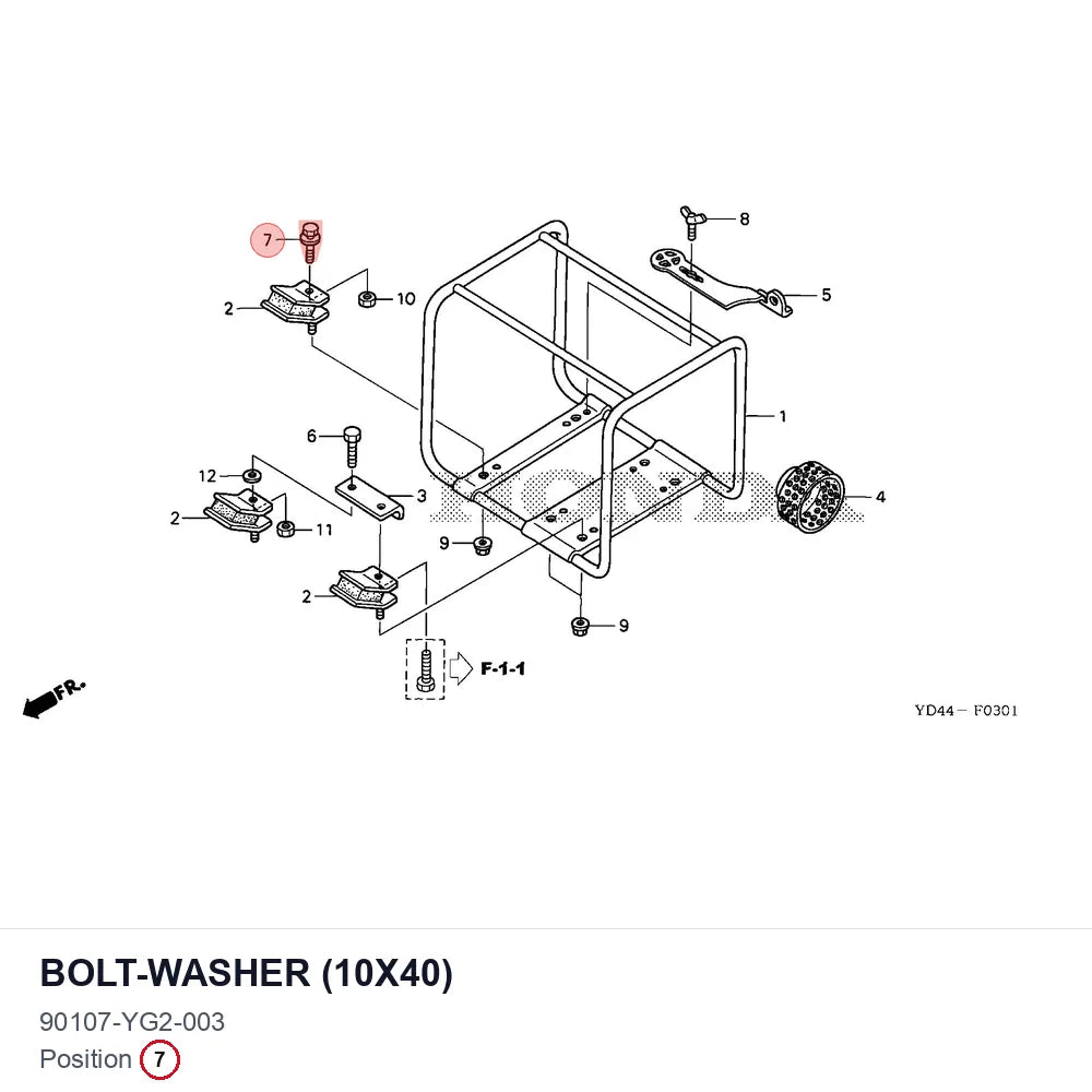 BOLT-WASHER (10X40)