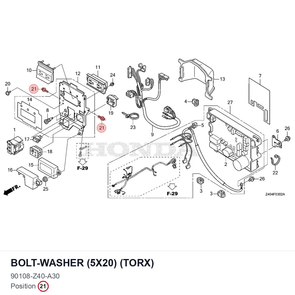 BOLT-WASHER (5X20) (TORX)
