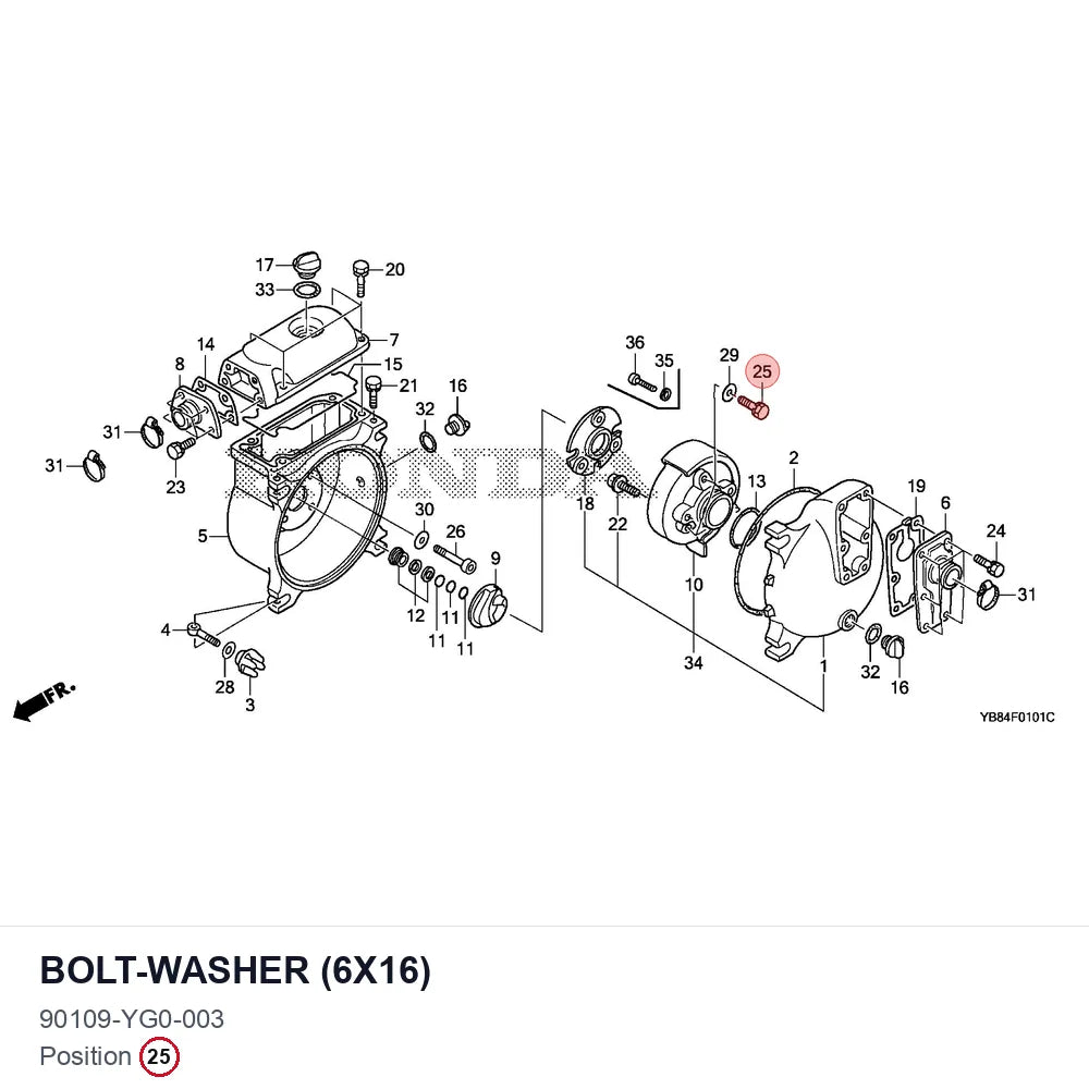 BOLT-WASHER (6X16)