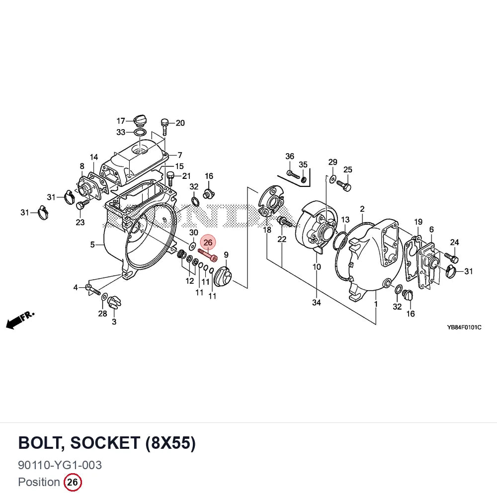 BOLT, SOCKET (8X55)