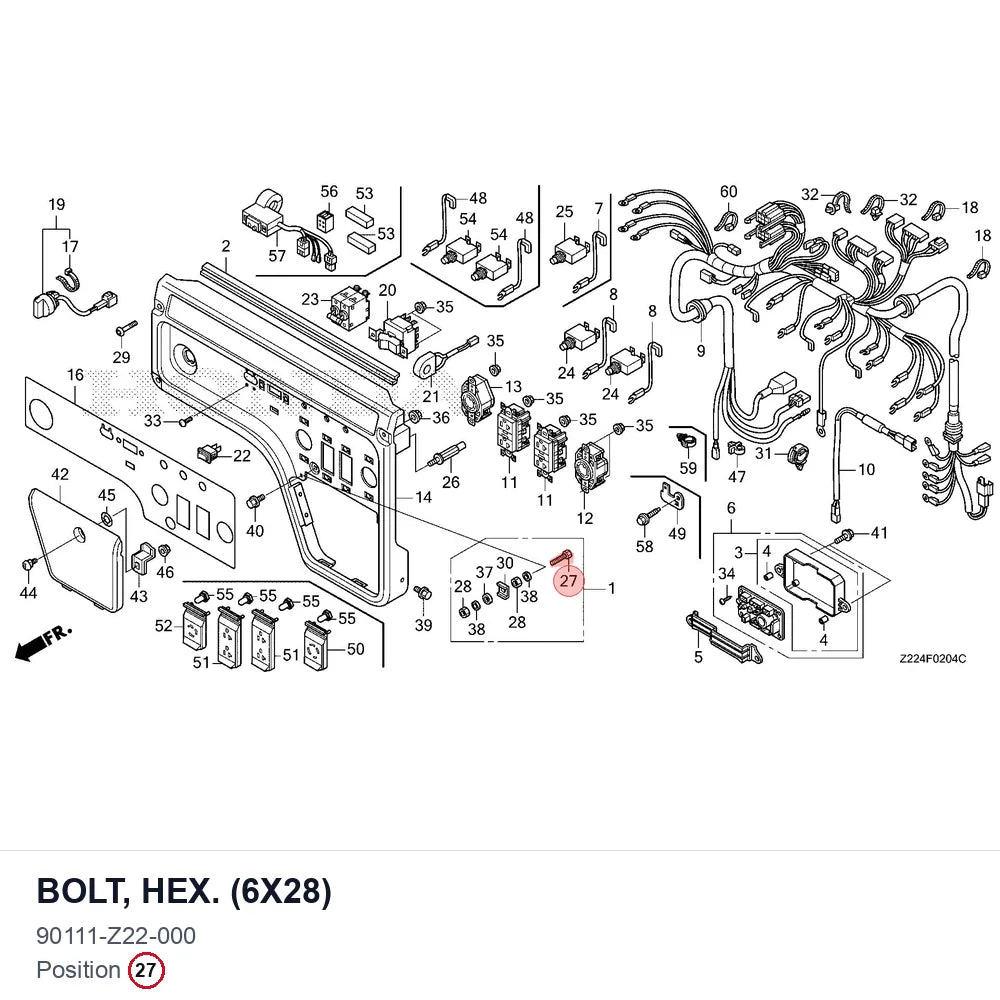 BOLT, HEX. (6X28)