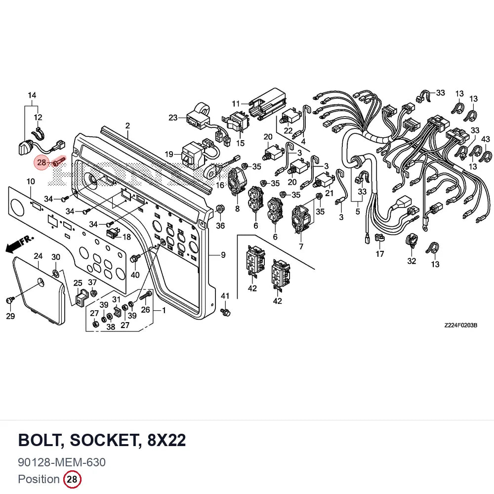 Bolt, Socket, 8x22