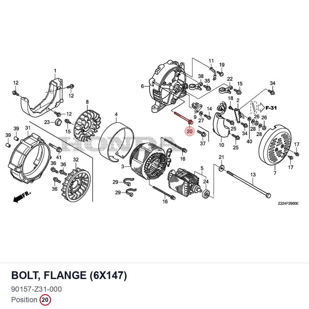 BOLT, FLANGE (6X147)