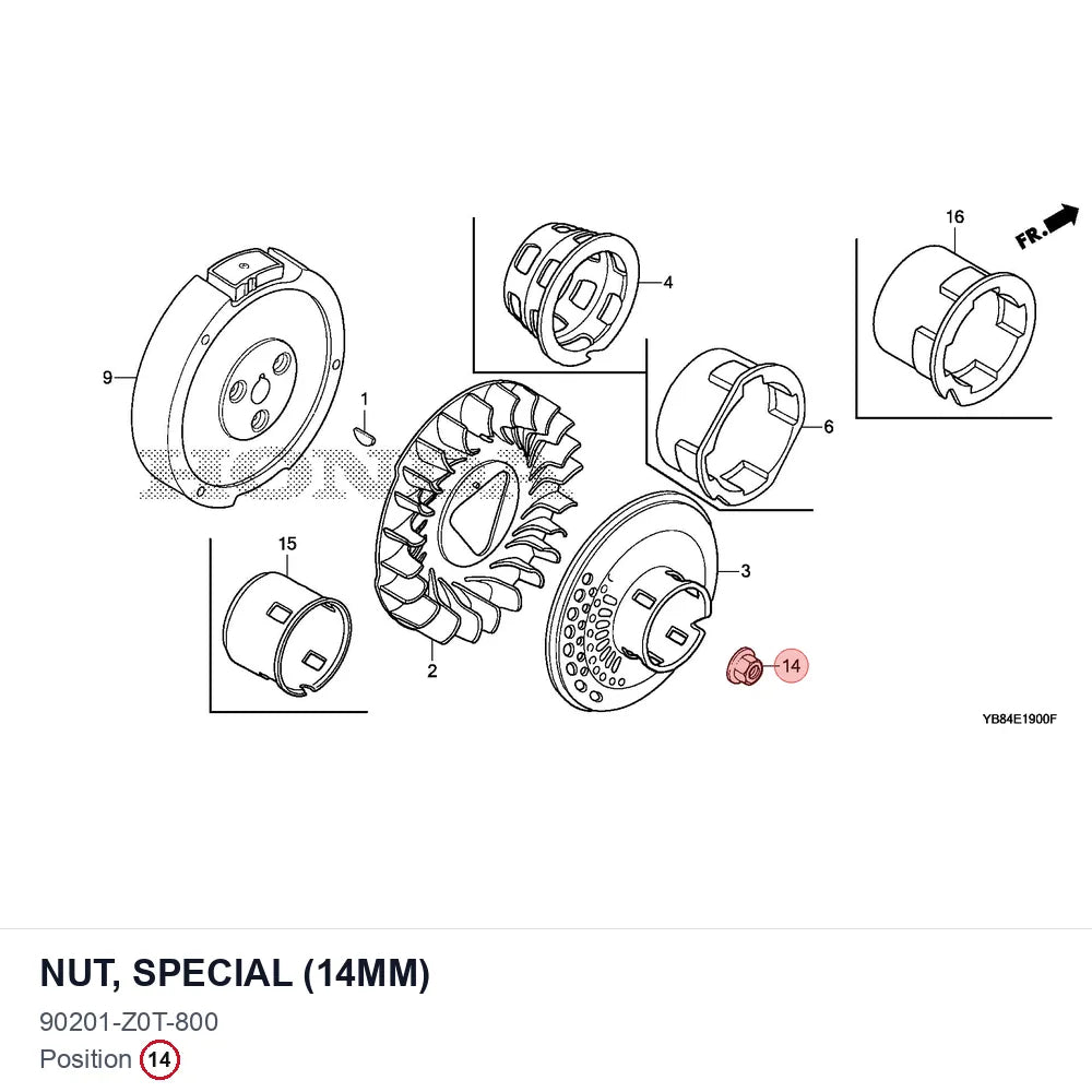 NUT, SPECIAL (14MM)